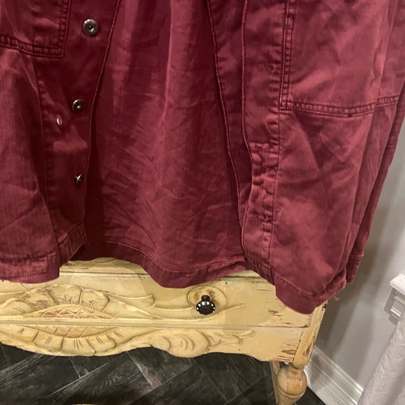 Free People XS Embellished Military Shirt Jacket - Picture 11 of 14